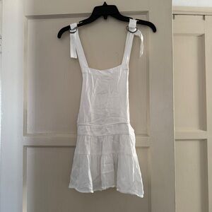 Kimchee Blue Women’s White Dungarees Overalls Top XS